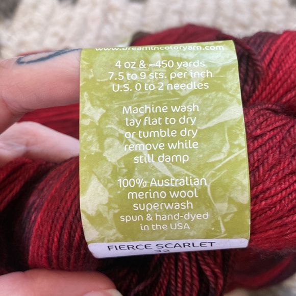 DREAM Smooshy Hand Painted 100% Australian Wool Sock Yarn - lot of 3 - Picture 4 of 4